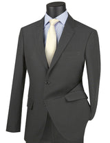 Vinci Medium Gray Regular Fit 2 Piece Suit - 2PP