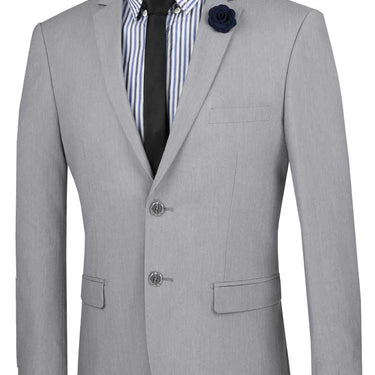 Vinci Gray Ultra Slim Fit 2 Piece Suit - USDX-1