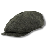 Ferrecci Wool Newsboy Cap in Hunter Green