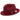 Montique Charleston White Bottom Polybraid Straw Fedora in Burgundy White