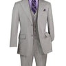 Vinci Light Gray Regular Fit 3 Piece Suit - V2RK-4