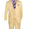 Vinci Butter Regular Fit 3 Piece Suit - V2RK-5
