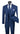 Vinci Blue Regular Fit 3 Piece Suit - F-V2RS9