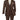 Vinci Brown Regular Fit 3 Piece Suit - V2RS-9