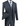 Vinci Charcoal Regular Fit 3 Piece Suit - V2RW-13