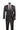 Vinci Black Regular Fit 3 Piece Suit - V2RW-7