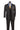 Vinci Black Regular Fit 3 Piece Suit - V2TR