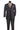 Vinci Heather Gray Regular Fit 3 Piece Suit - F-V2TR