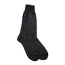 Vannucci Diamond Pattern Dress Socks Mercerized Cotton, Mid-Calf Length in Black #color_ Black