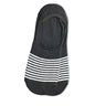 Vannucci No Show Socks Cotton in Black / White #color_ Black / White