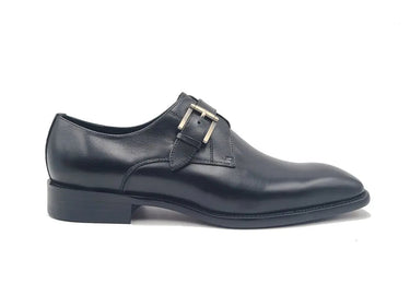 Carrucci Shoes Single Monk Strap Brown Leather Loafer