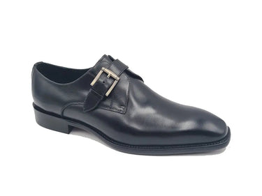 Carrucci Shoes Single Monk Strap Brown Leather Loafer