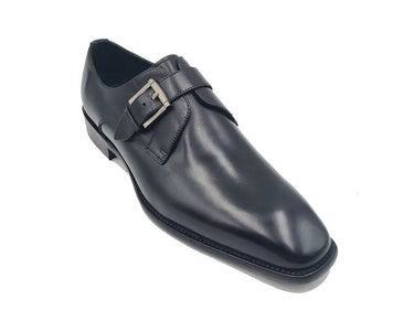 Carrucci Shoes Single Monk Strap Brown Leather Loafer