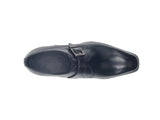Carrucci Shoes Single Monk Strap Brown Leather Loafer