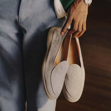 Men's Grigio Suede Viaggio Loafer