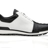 Belvedere Titan in Black / White Caiman Crocodile & Leather Sneakers in White / Black #color_ White / Black