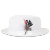 Ferrecci Tapa in White Crushable Straw Fedora