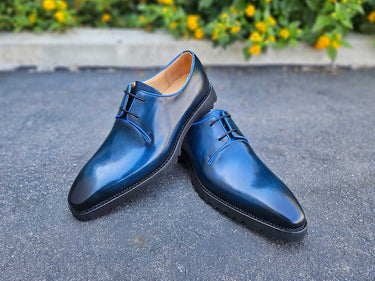 Carrucci Shoes Whole Cut Derby Lug Sole Dress Shoe