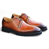 Carrucci Shoes Whole Cut Derby Lug Sole Dress Shoe in Cognac #color_ Cognac