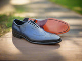 Carrucci Shoes Whole Cut Oxford Medallion Dress Shoe