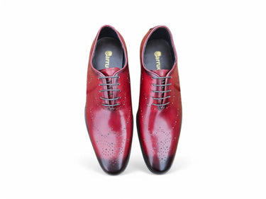Carrucci Shoes Whole Cut Oxford Medallion Dress Shoe