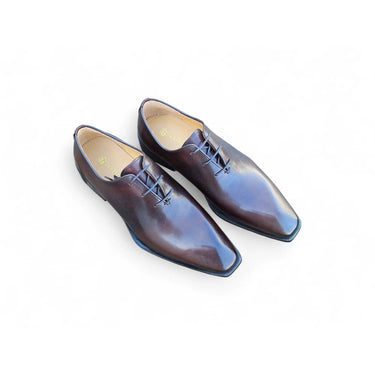 Carrucci Shoes Wholecut Oxford Dress Shoe in Chestnut