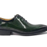Carrucci Shoes Wholecut Patent Leather Oxford in Olive #color_ Olive