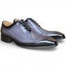 Carrucci Shoes Wholecut Patent Leather Oxford in Gray #color_ Gray