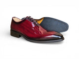 Carrucci Shoes Wholecut Patent Leather Oxford