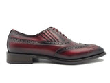 Carrucci Shoes Wingtip Slip-on Oxford Dress Shoe