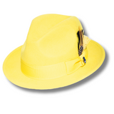 Ferrecci Brooks in Yellow Australian Wool Felt Trilby