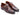 Paul Parkman Men's Genuine Ostrich Skin Monkstrap Shoes in Brown in ----- #color_ -----
