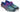 Paul Parkman Men's Smart Casual Woven Leather Loafers in Green & Purple