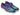 Paul Parkman Men's Smart Casual Woven Leather Loafers in Green & Purple in ----- #color_ -----
