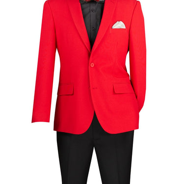 Vinci Red Slim Fit Blazer - Z-S2PP