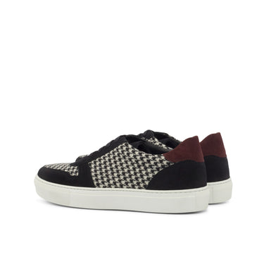 DapperFam Selvara in Houndstooth / Black / Burgundy Sartorial and Lux Suede