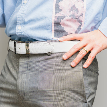 Alessio Belt White