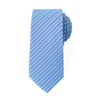 Azure Stripe Men's Tie