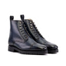 DapperFam Garrison in Navy Box Calf