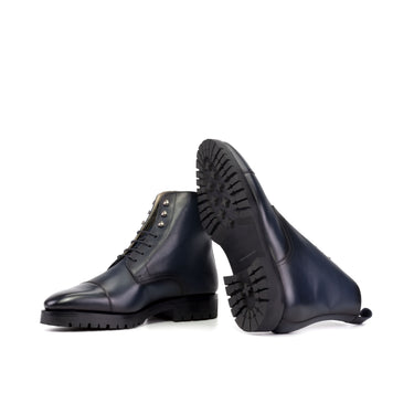 DapperFam Garrison in Navy Box Calf