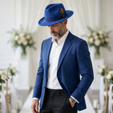 Ferrecci Crushable in Royal Blue Australian Wool Fedora