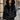 Calvere Furs Women's Fox Bomber Jacket with Hood in Black, worn
