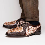 Caribe In Rustic White /Brown