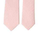 Coral Stripe Men's Tie