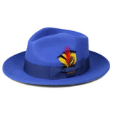 Ferrecci Crushable in Royal Blue Australian Wool Fedora