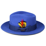 Ferrecci Crushable in Royal Blue Australian Wool Fedora