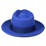 Ferrecci Crushable in Royal Blue Australian Wool Fedora