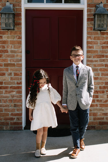 Red Hot Floral - Boys Tie — view 2