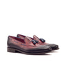 DapperFam Luciano in Navy / Red Painted Calf