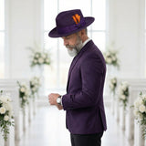Ferrecci Crushable in Purple Australian Wool Fedora
